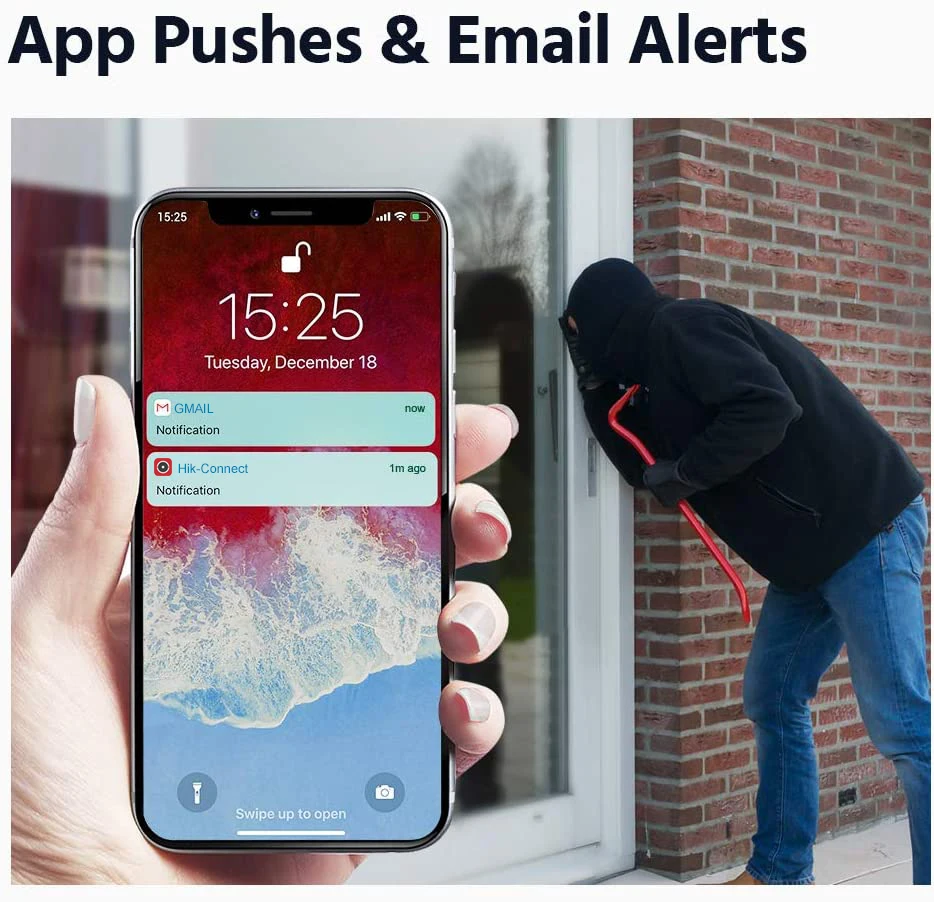 Anpviz 5MP Security system 4K 32ch POE NVR install 8TB HDD H.265+ 24pcs 5MP camera POE Bullet built in SD card slot Microphone