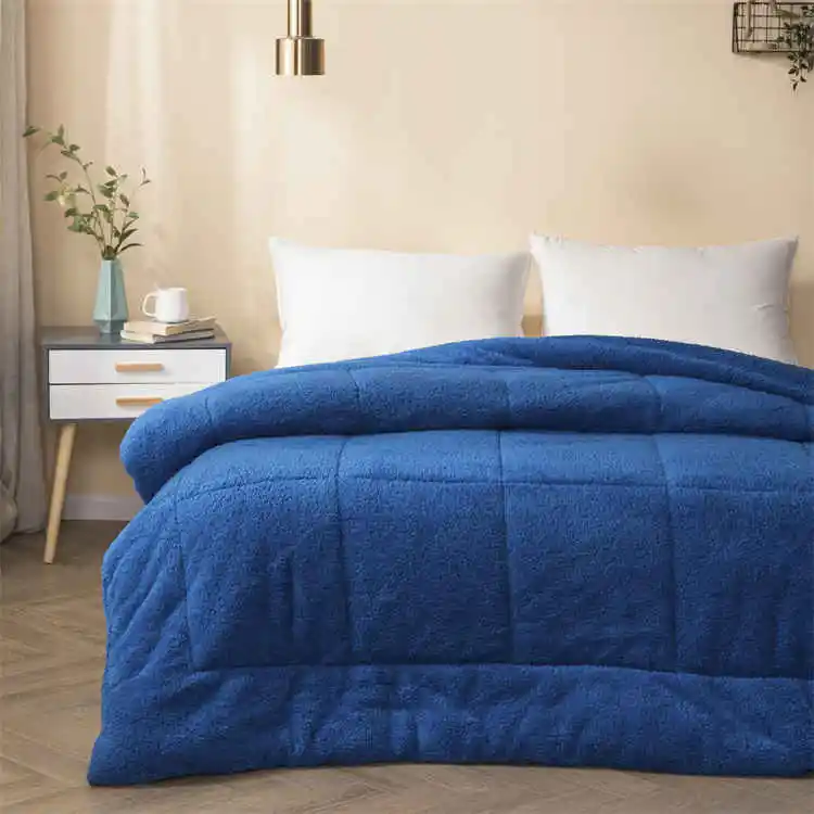Custom made Buy fluffy Lamb cashmere quilted cute cheap astros comforter sets bedding home for