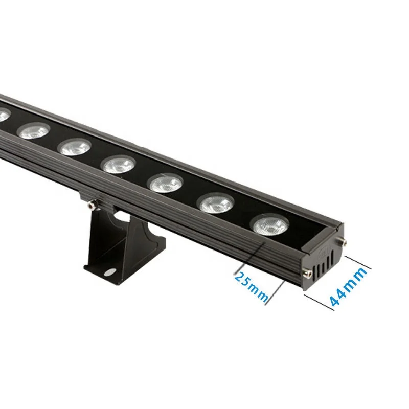 Factory price wholesale 24V 36W RGB DMX512 led wall washer light 18W 24W 12W led bar wall washer light LED AC85-265V single colo