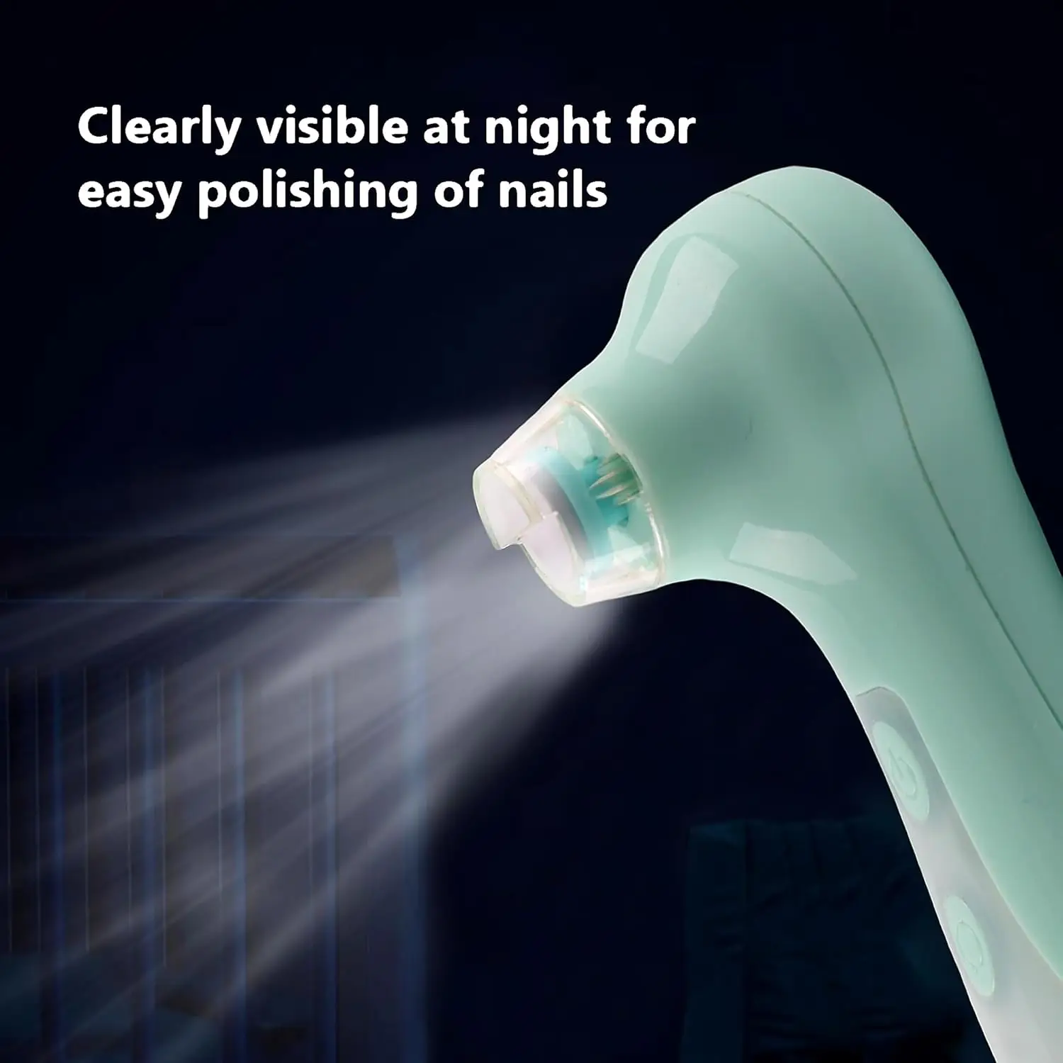 Baby Electric Nail Trimmer,Rechargeable Nail Filer,4 Speed Modes Cordless Safe Electric Nail Drill Machine with LED Spotlight