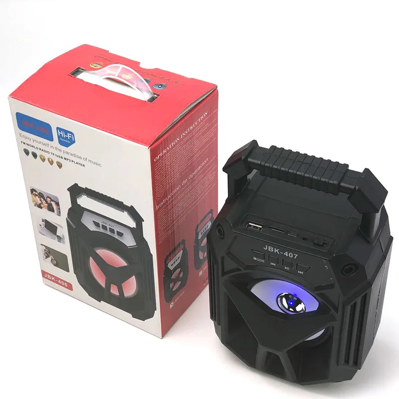 wireless portable outdoor speaker with FM radio 4 inch factory price wholesale
