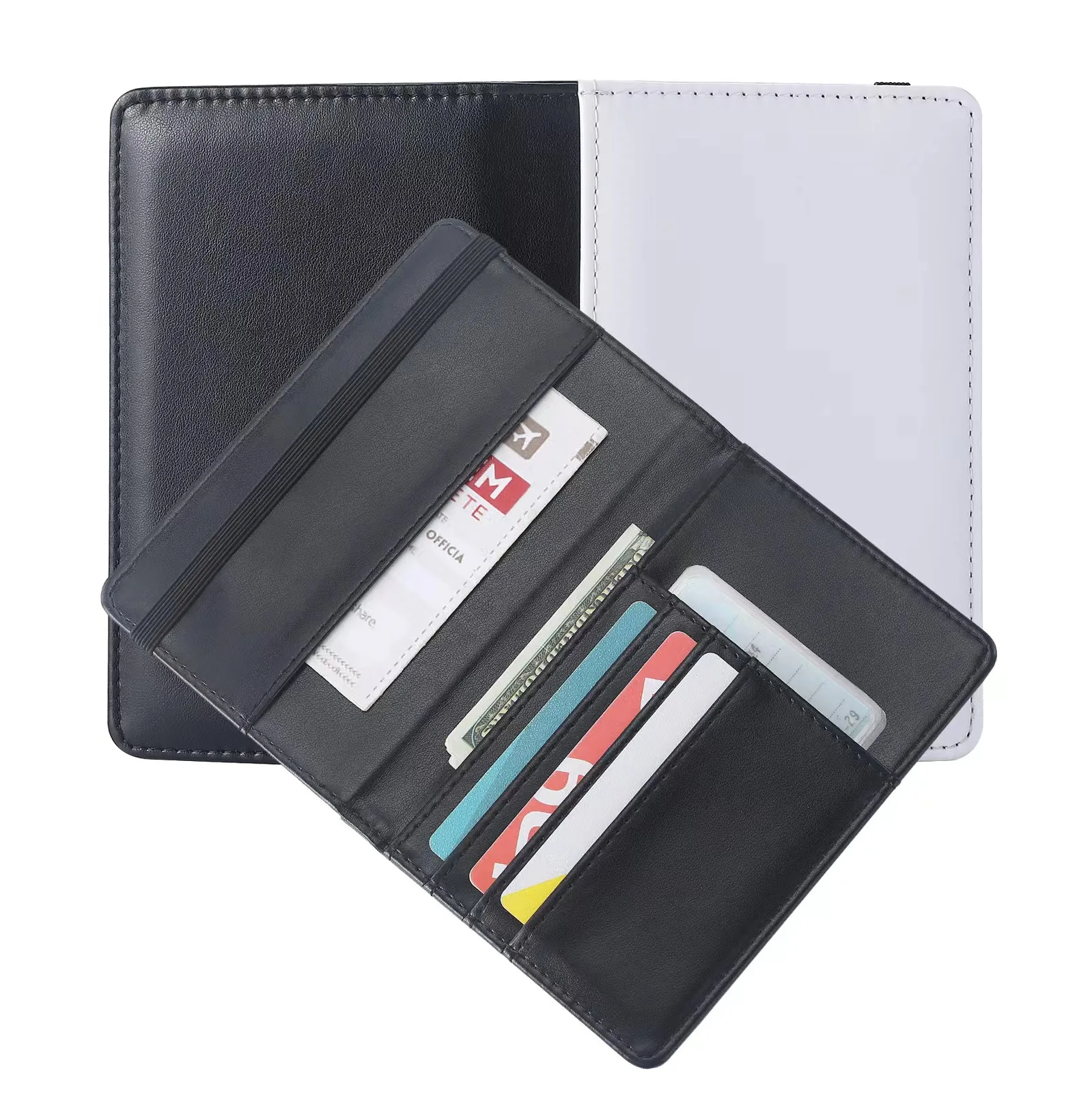 Wholesale sublimation blank PU Leather Passport book Cover Case; Sublimation passport holders, sublimation passport cover