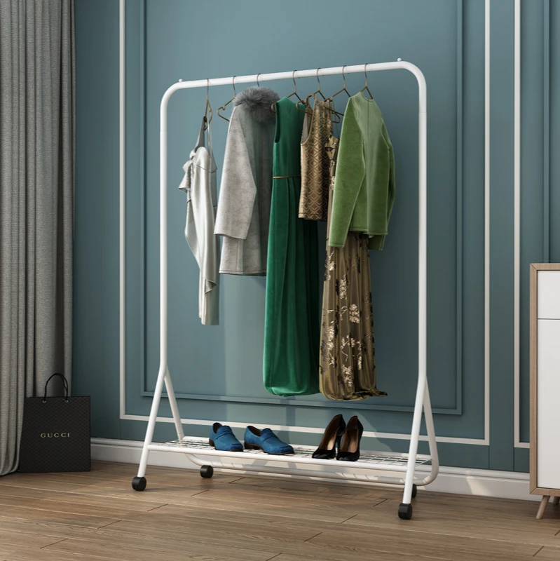 
RTS Modern multifunctional metal coat rack free floor standing clothes tree hanger coat rack 