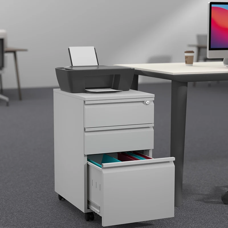 Wholesale Knock Down Office Mobile Drawers Filing Cabinet Movable Storage Cabinet Office Steel Cabinet With 3 drawer
