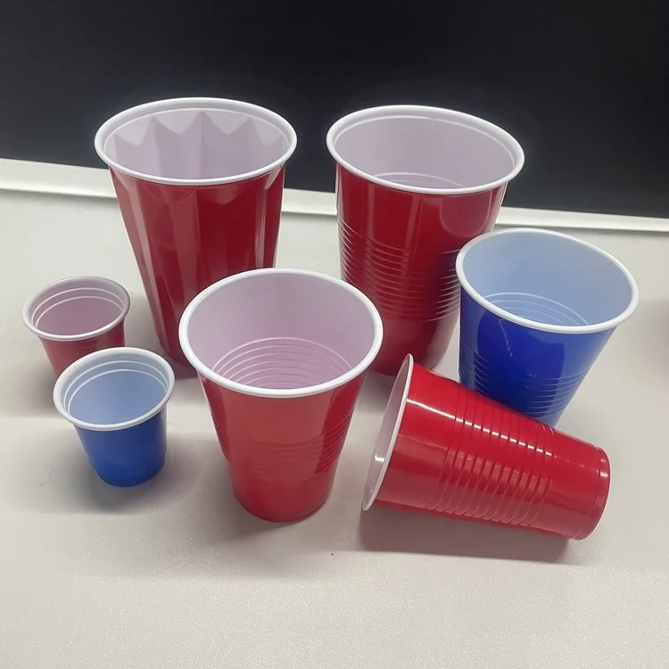 Hot sell 16oz Disposable Plastic Cups Customize Logo Takeaway Beverage cups PS Plastic Reusable Beverage Cup for Drinking Beer