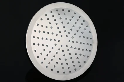 8 Inch Luxury LED Romantic Chrome Shower Head 7 Colors Light High Pressure Rain Shower Head