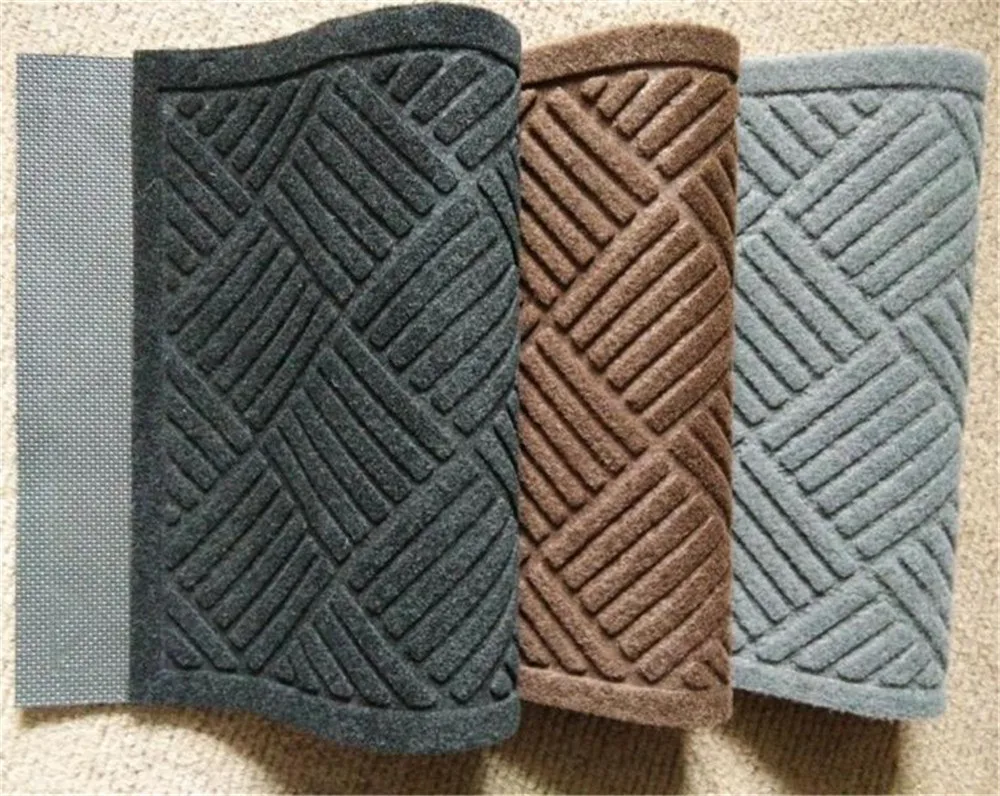 Hot sale nonwoven  ribbed embossed door mat