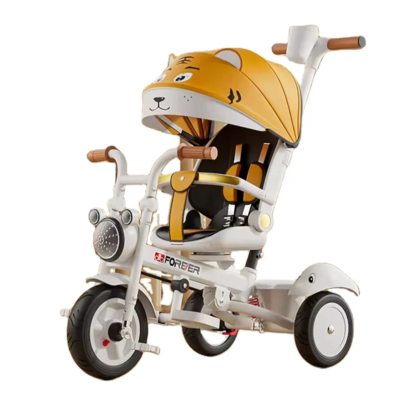 4 in 1 latest metal design 4 to 6 years rickshaw adult tricycle foldable new folding cheap mini kids tricycle
