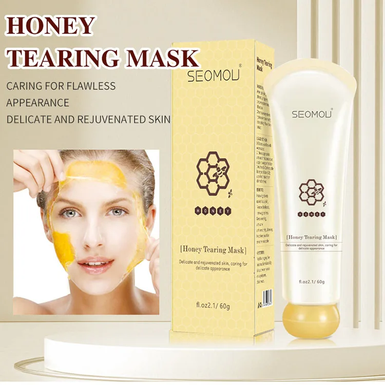 Organic Honey Face Peeling Off Mask Deep Cleansing 60g Pore Shrink Removal Blackheads Gold Peeling Mask Face