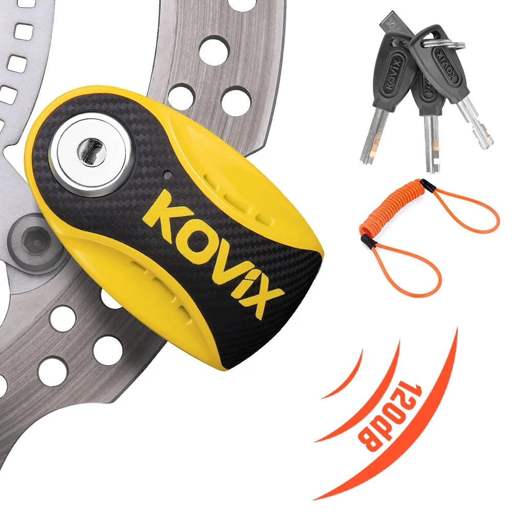 Disc Lock Alarm Motorcycle Lock Alarm With 120db Alarm Sound For Motorcycles Bicycles Scooters