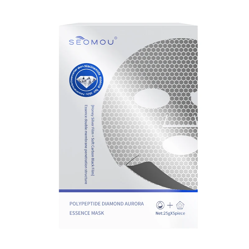 SEOMOU wholesale korean facial masks Soothe dry and firm skin with diamond Hydrating Mask Hyaluronic acid moisturizing Mask