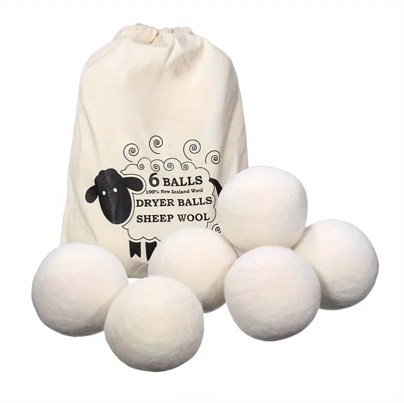 Wholesale Laundry Dryer Balls Product Eco-friendly Reusable New Zealand Wool Drying Balls