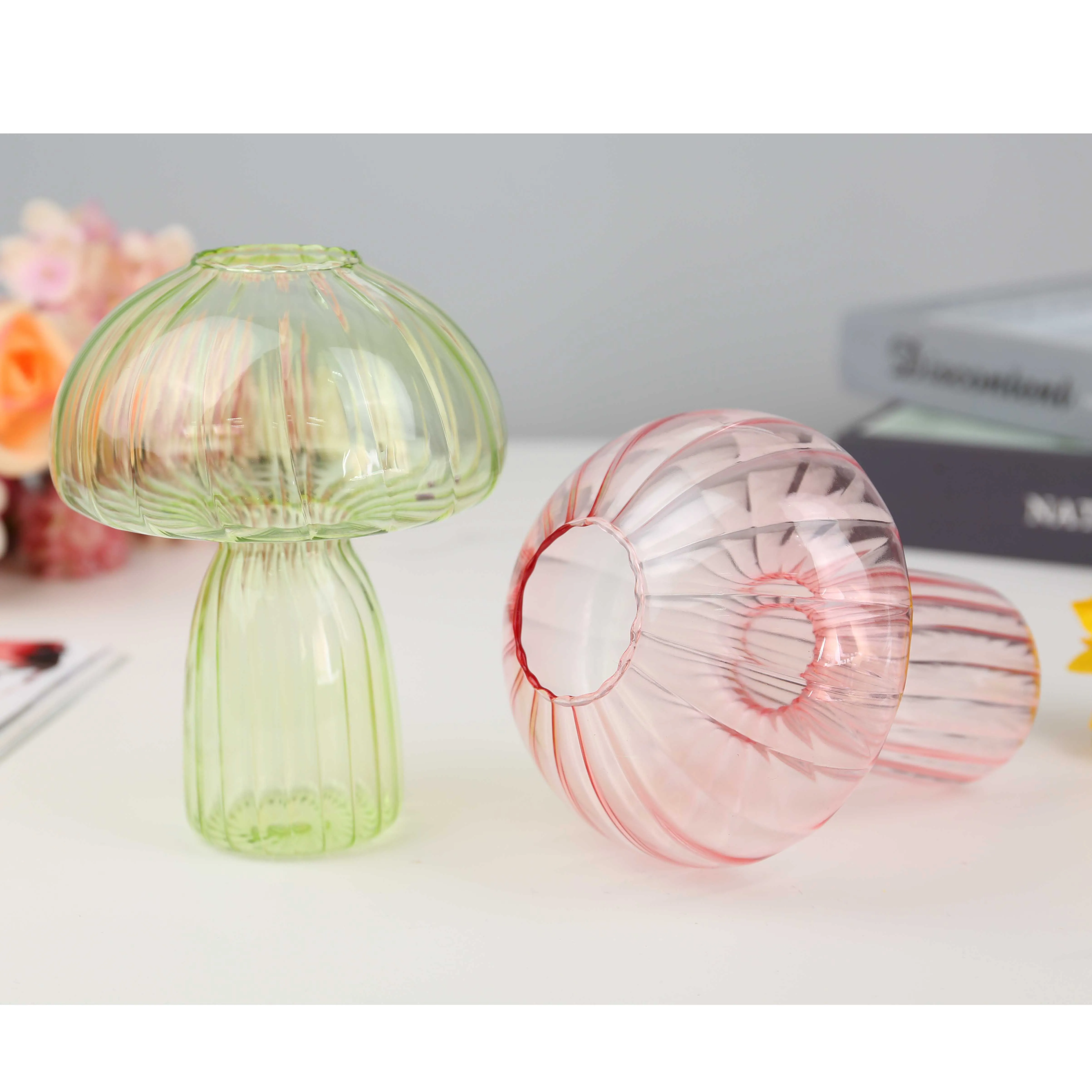 China Supplier Factory small vases glass colorful Glass Vase for home decoration