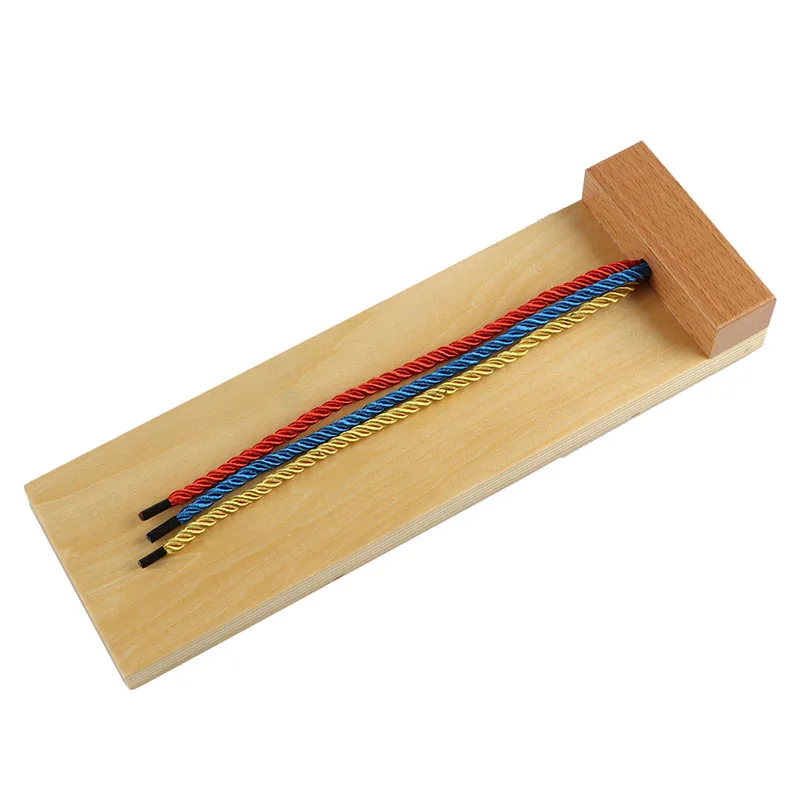 LT049  Braiding Board Montessori equipment kids wooden toy  educational children montessori toy  for kids