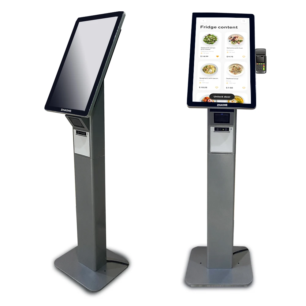 21.5inch windows o android kiosk with customer display self checkout kiosk machine for pharmacy