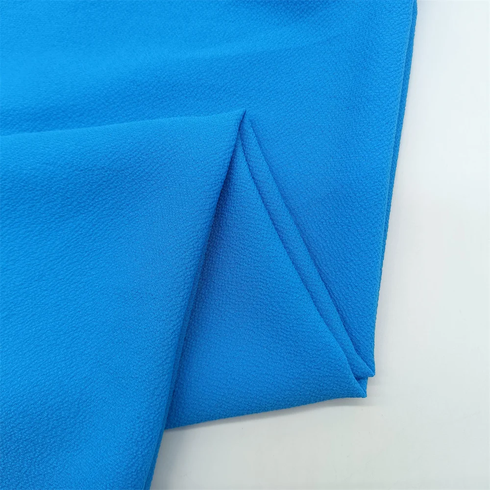 Crinkle Crepe Georgette Chiffon Organza Fabric 70gsm Soft Polyester fabric