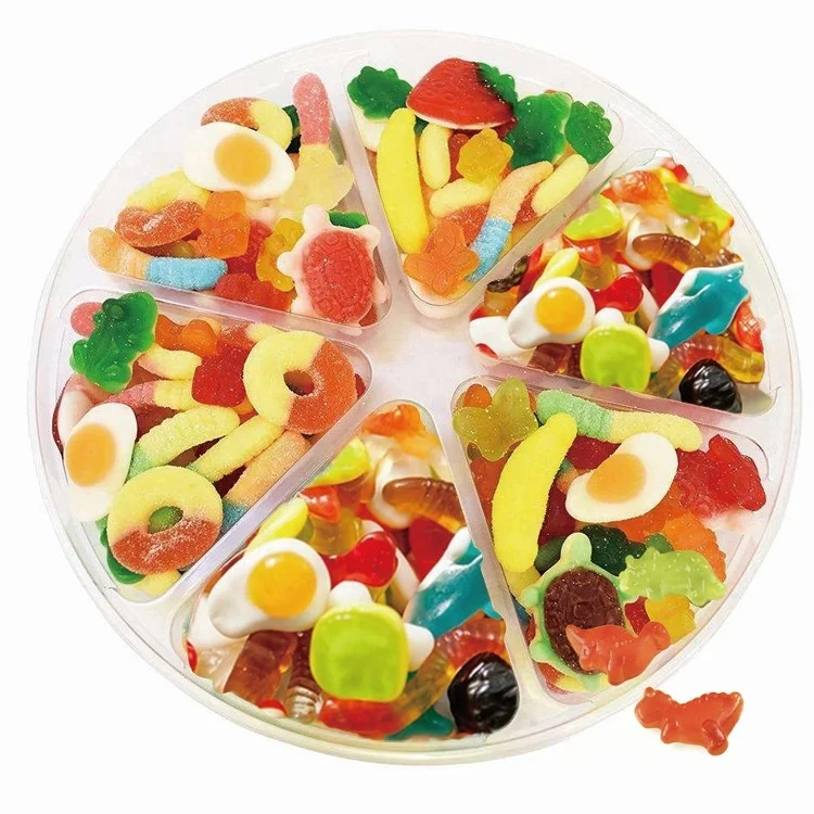 Customized logo  low MOQ bulk gummy candy  vegetable gummy candy