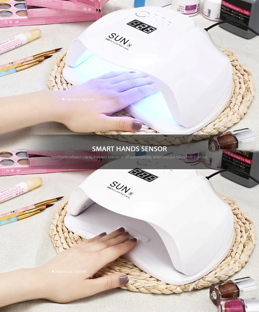 UV Led Lamp Nail Dryer For All Types Gel UV Lamp light for Nail Machine Curing 10/30/60/90s Timer USB Connector