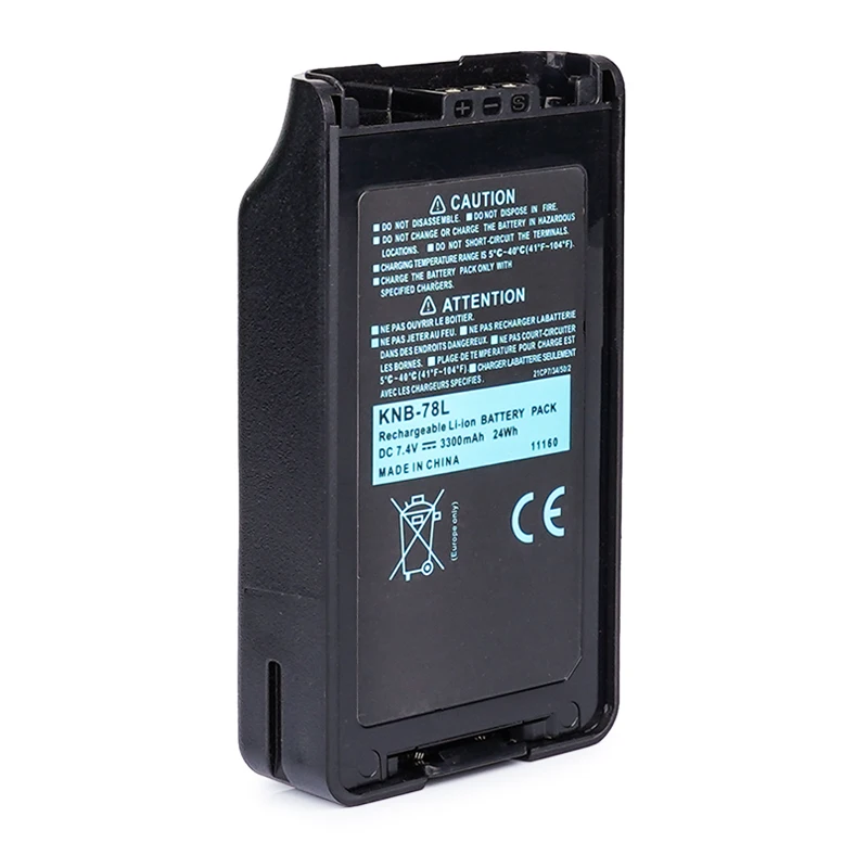 KNB-78L 7.4V 3300mAh Walkie Talkie Radio Rechargeable Thickened Li-ion BATTERY PACK For KENWOOD TK3160 TK3148 TK3178 NX220