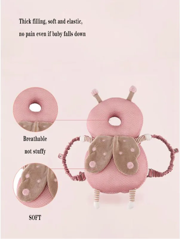 Toddler Baby Head Protection Cushion Backpack wear Pillow Baby Learning to Walk Safety Headrest