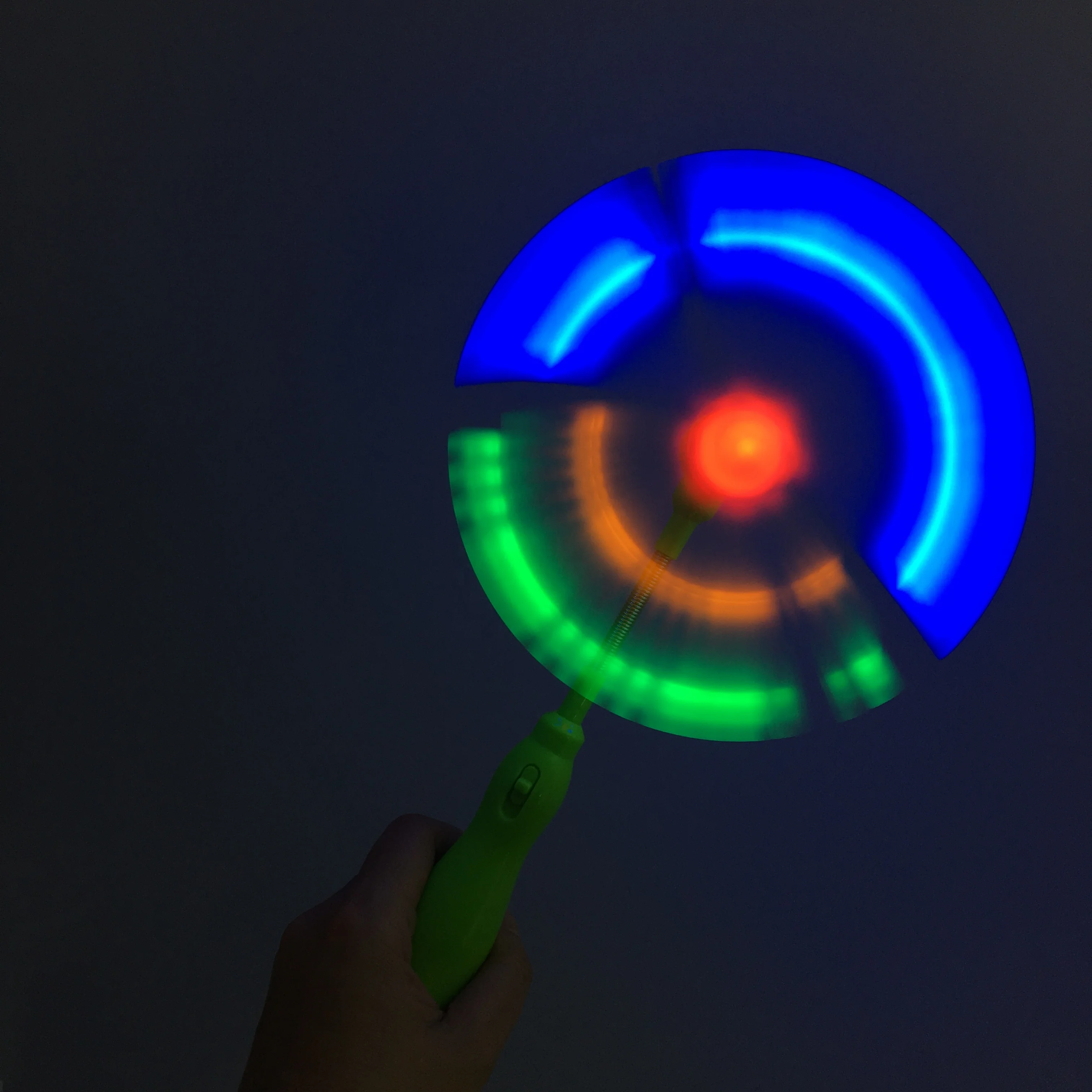 Flashing Light up Rainbow Windmill Wand to Glow in the Dark Party Supplies Kids Wands