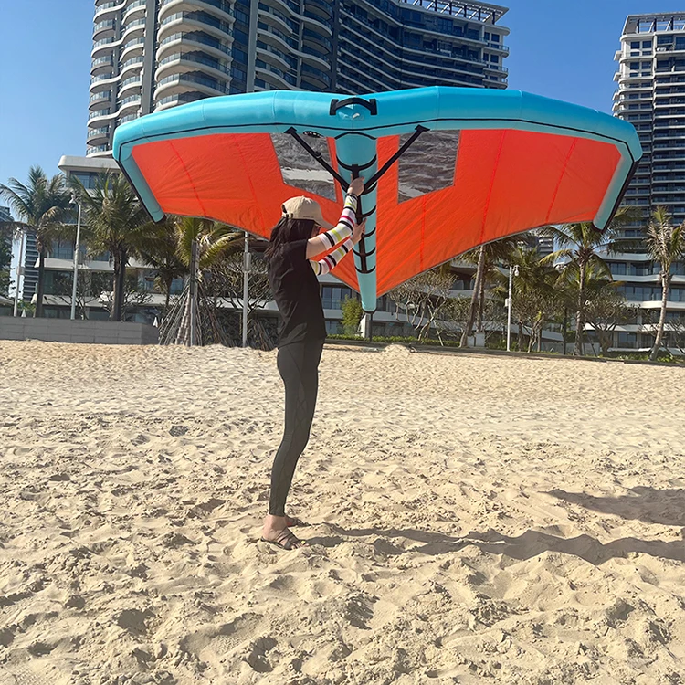 GY new product inflatable kitesurfing big wind weight light quality good nylon polyester dragon fabric hydrofoil inflatable boar