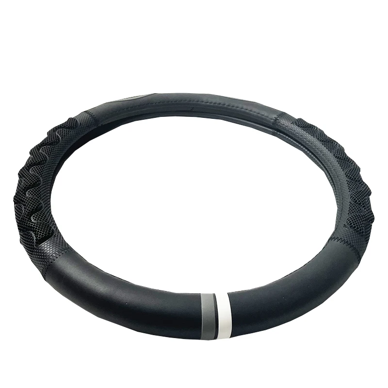 Universal Colorful PVC Car Steering Wheel Cover Anti-skid Durable 15 Inch