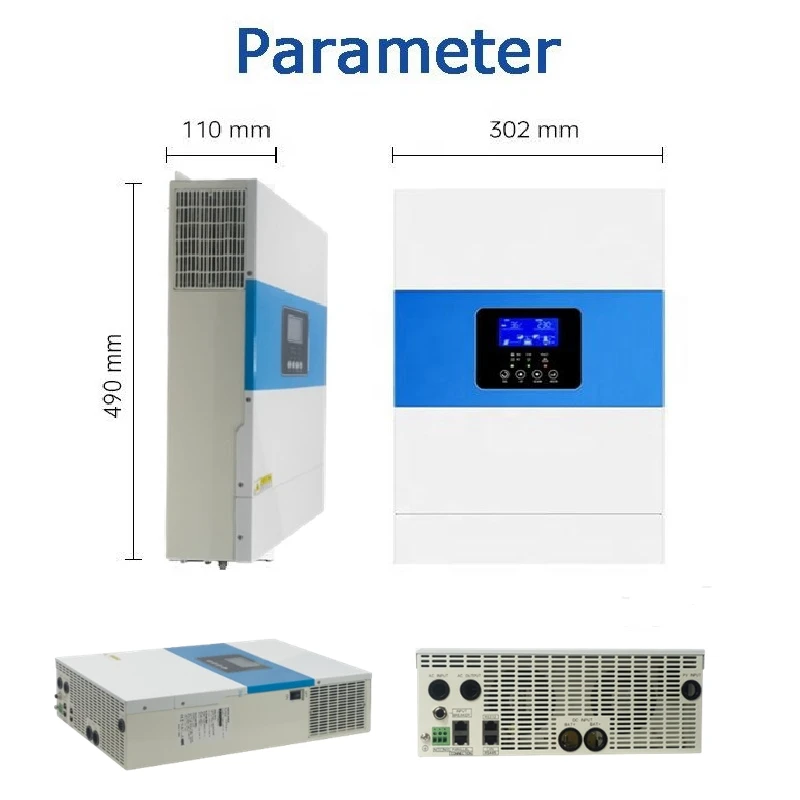 3 5 кВт гибридные инверторы параллельная функция 5.5kw солнечная панель инвертор Wi-Fi батарея подключена встроенное зарядное устройство 2 MPPT 48 вольт