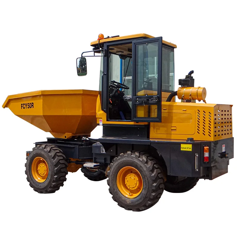 FCY50R Front tipping type 5 tons mini site dumper truck 4wd