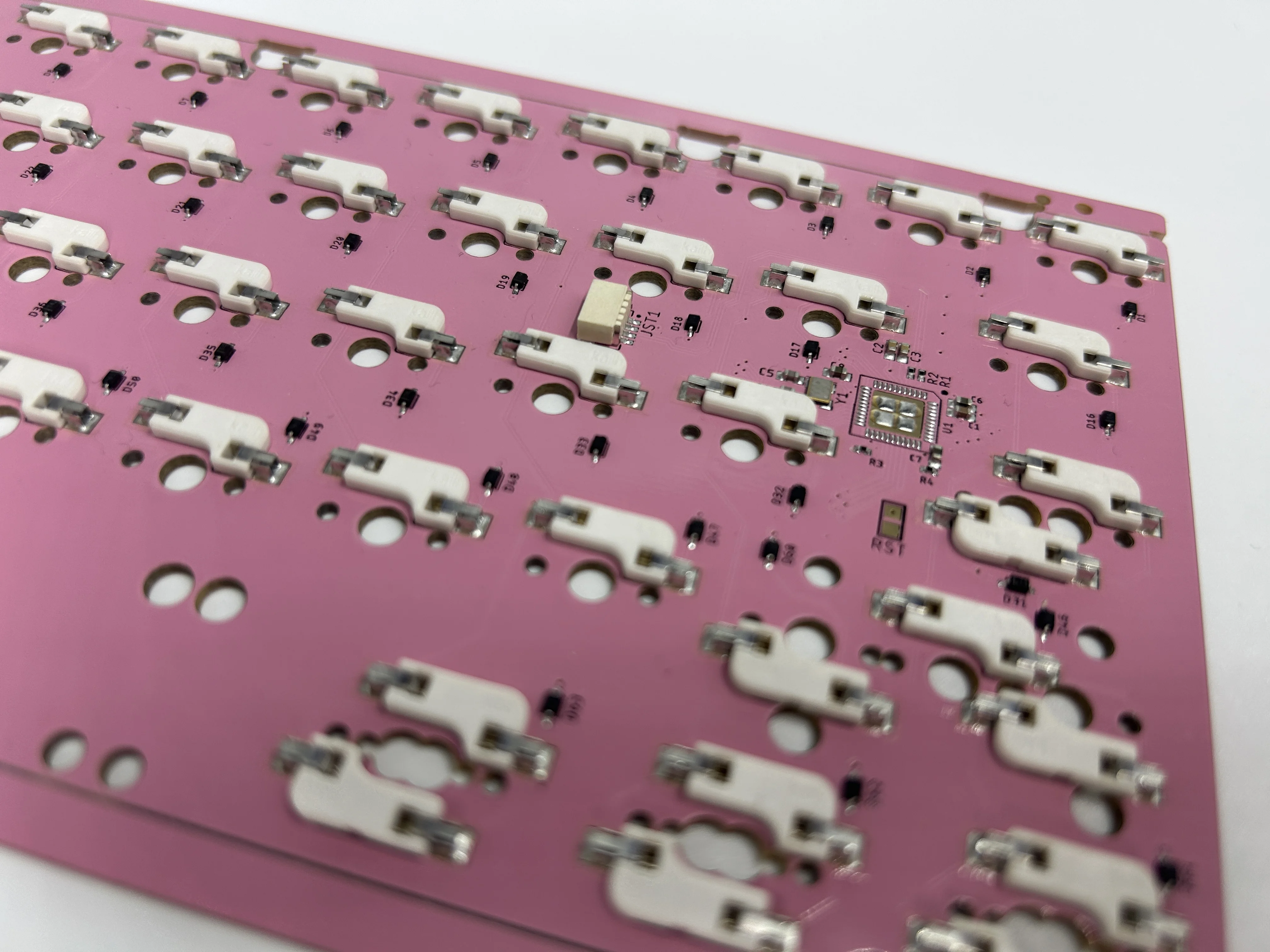 PCB клавиатура в сборе Тип C Горячая замена 60% 80% WKL Qmk через клавиатуру PCBA