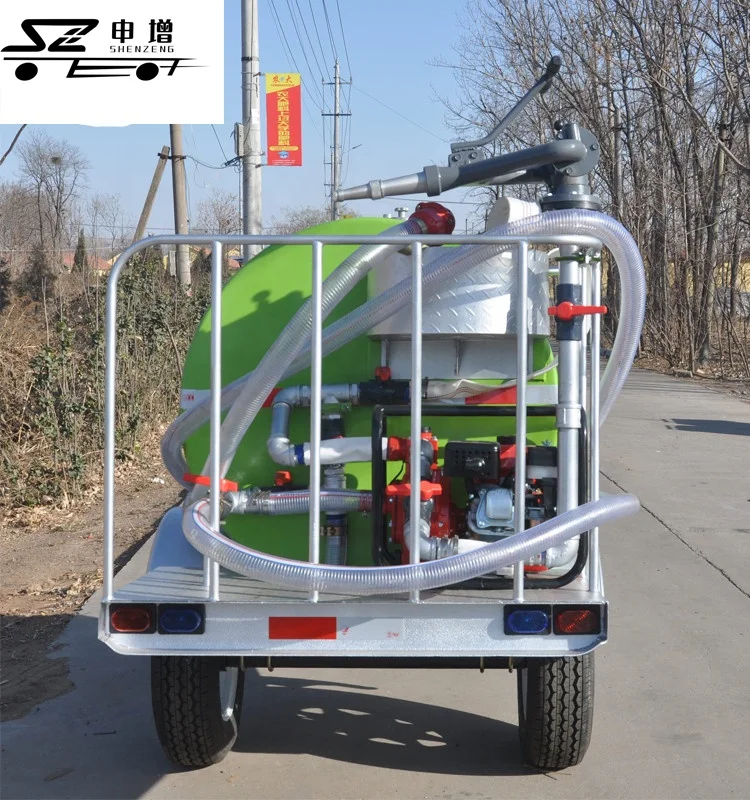 2 wheel trailer 1000L fire fighting water bowser