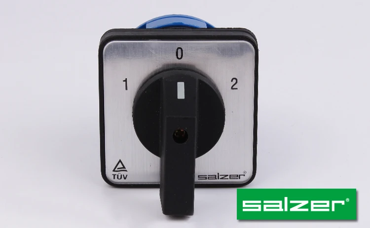 Salzer Cam Switches SA32 32A 1-0-2 1Pole change over switch 60deg (TUV,CE and CB Approved)