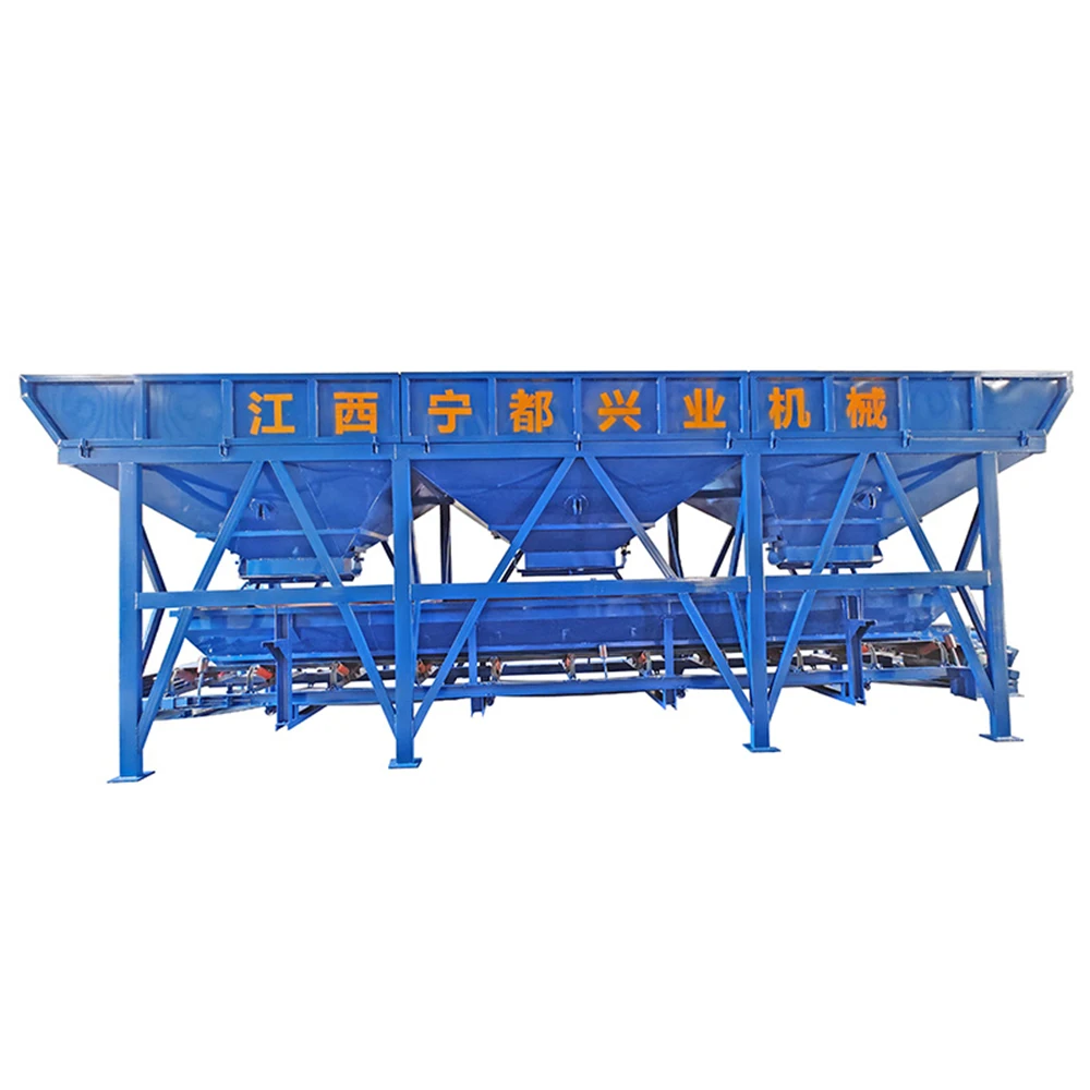 Automatic Batch Weighing Dosing Machine PLD 1600 Three Hoppers Mobile Concrete Batching Machine