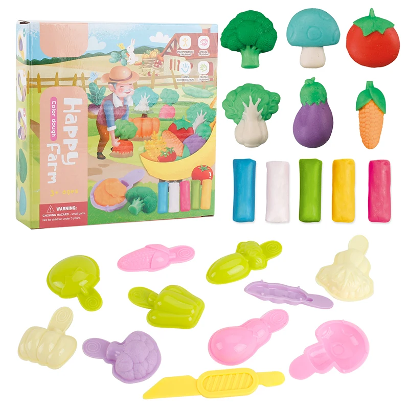 
Amazon Hot selling Colour Dough Color Clay Plasticine Model Playset Tool Accessories Mould Kit Pretend Play Set Education Toys Aliexpress Top Seller 