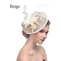 2020 головной убор с перьями, украшения для дерби Кентукки, шляпы, Вуалетка