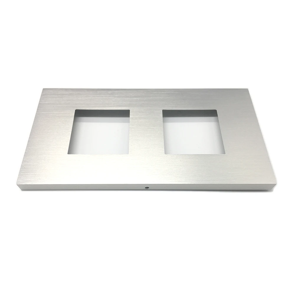 Brushed Aluminum Decorative 86 Faceplate