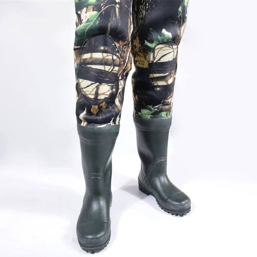Women Kids Rubber Yellow PVC Neoprene Custom Fullbody Suit Respirable Breathable Waterproof Chest Hunting Fly Fishing Waders