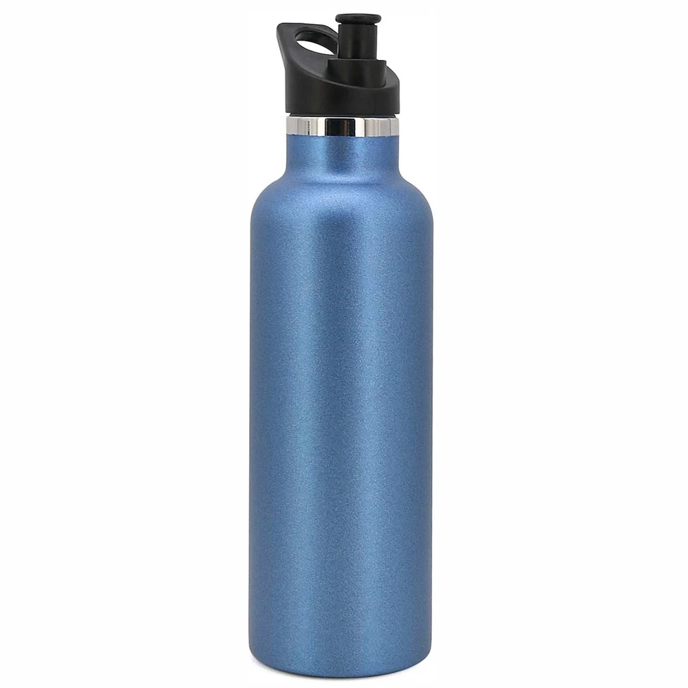 
Double Walled Vacuum Insulated Stainless Steel Water Bottle 750ml Outdoor sport bottle with Bite Valve lid 