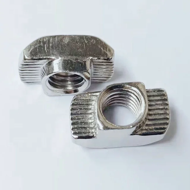 Wholesale 10 Slot DIN Metric M4 M5 M6 M8 Self-Locking T-Nuts T Sliding Nuts Hammer Nuts For 4545 Aluminum Extrusion Profile