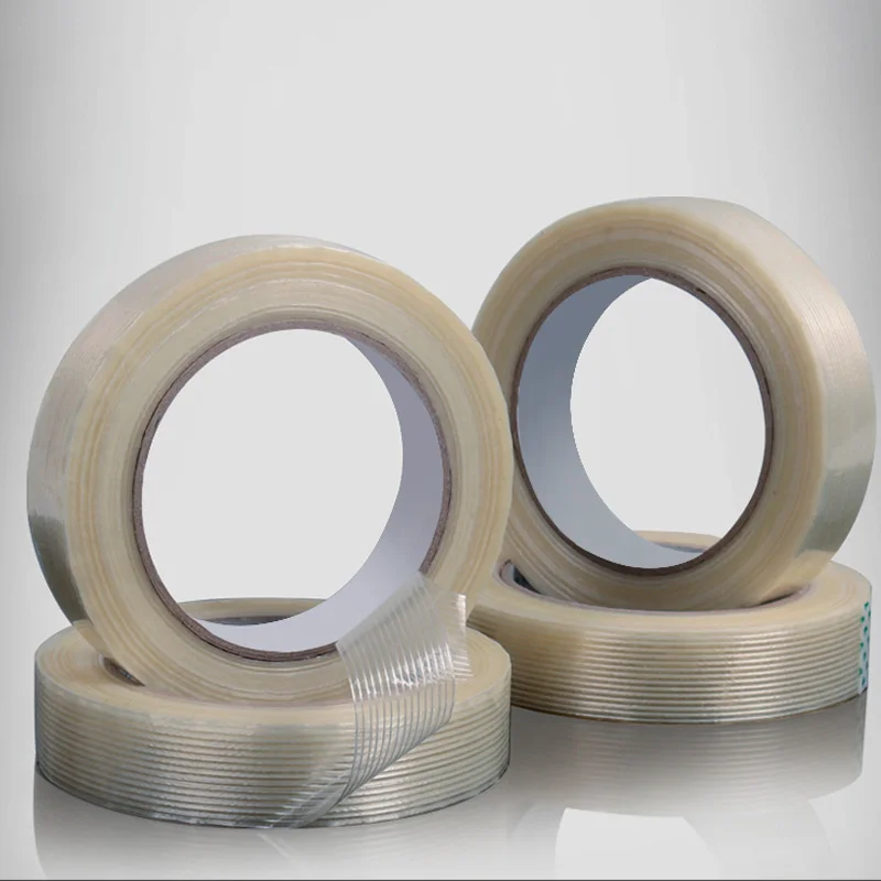 Reinforced Mono Filament Tape Strong Packing Wrapping Glass Carbon Fiber Acrylic Stick Masking Tape Offer Printing Yongsheng