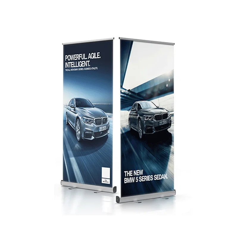 Custom Advertising Aluminum Roll Up Banner Portable Retractable Pull Up Banner Display Roll Up Stand