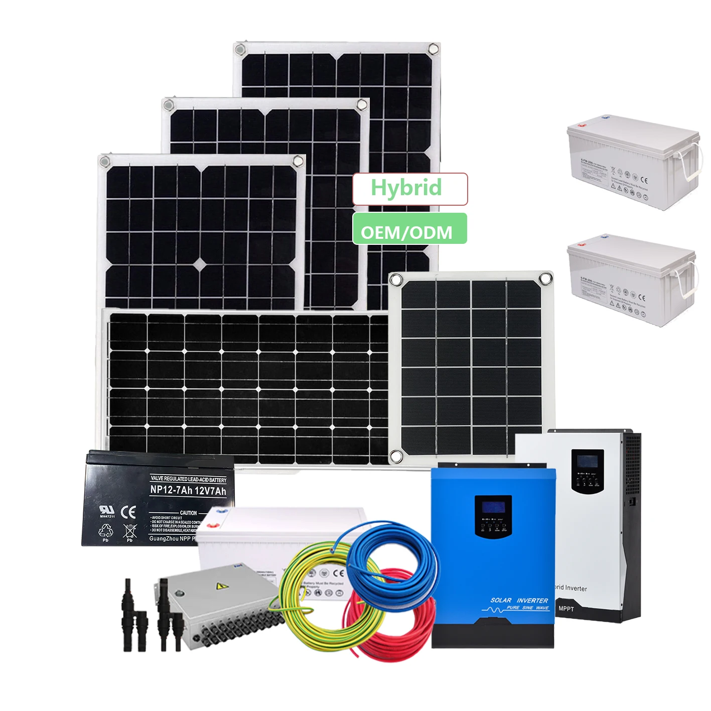 Sun Power System Solar Energy Kit PV Panel Module 3000W Off Grid Power System