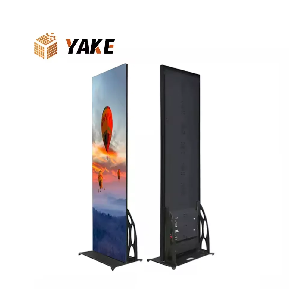 Yake LED screen digital hd Poster Stand LED Screen P2 P2.5 Indoor LED Poster/P1.86 pantalla de poster led display for events