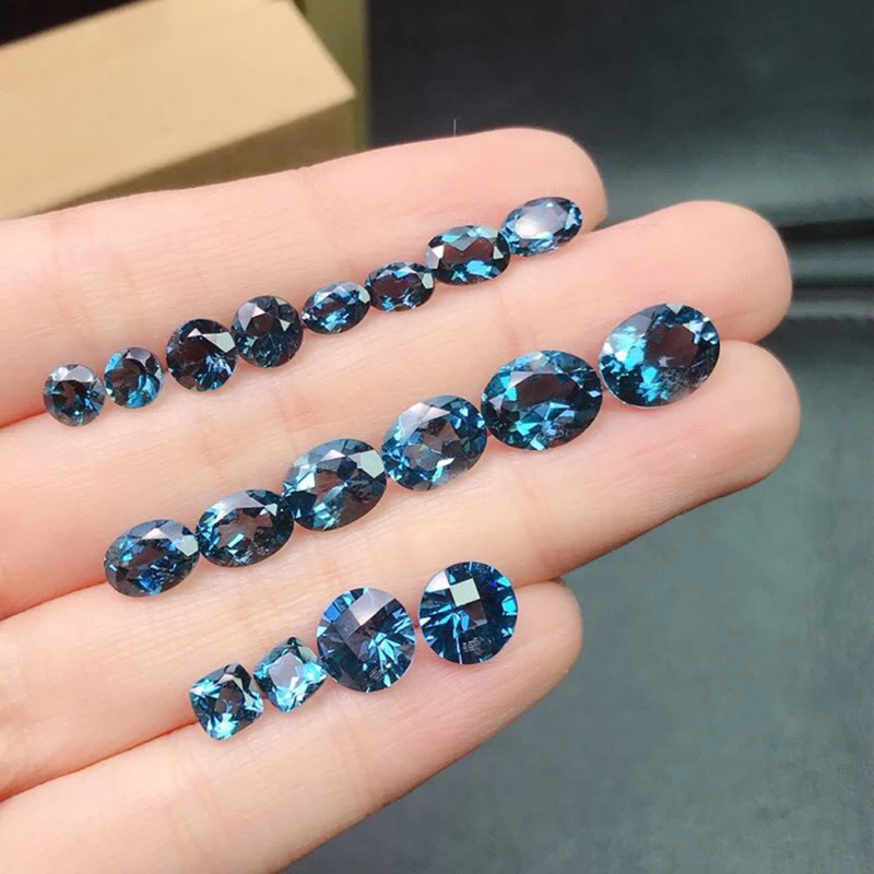 Fashion Natural Crystal London Blue Topaz 4 * 6/5 * 7/6 * 8/7 * 9/8 * 10mm