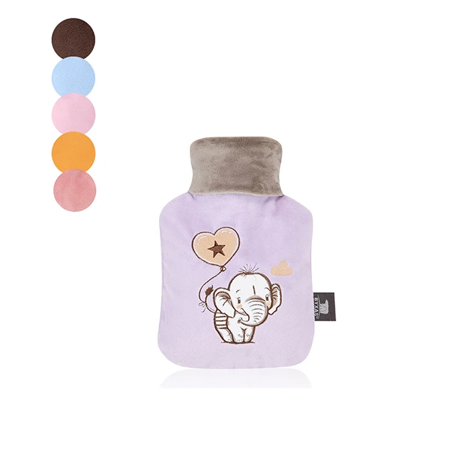 
Explosion proof Cute Cartoon Transparent Hot Water Bottle PVC Hand Warmer for Winter Heat Therapy Bottle Hot Water Bag 