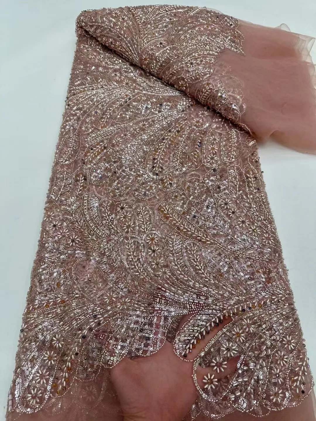 Бусины кружевная ткань Серебряные Кристаллы Swarovski