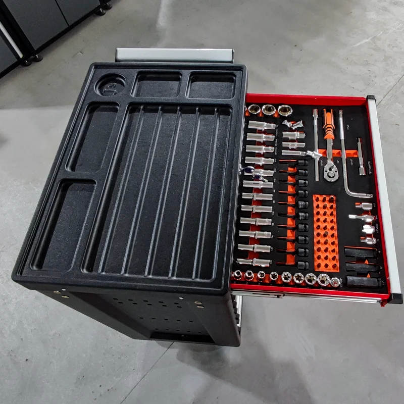 420 Pcs Tool Sets Rolling Box Heavy Duty Stainless Steel Tool Chest 7 Drawers Tool Cabinet Cart Trolley