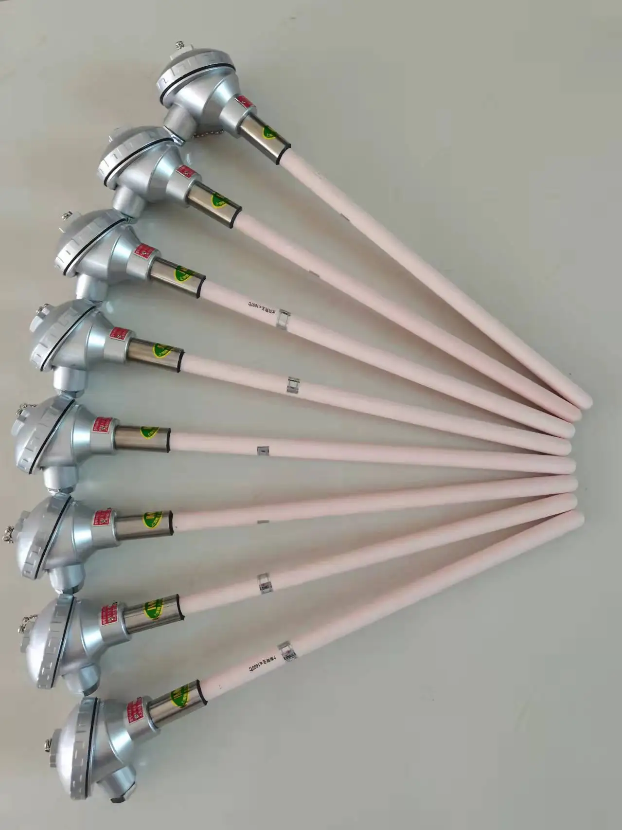 1600c ceramic tube high temperature sensor platinum rhodium thermocouple s-type