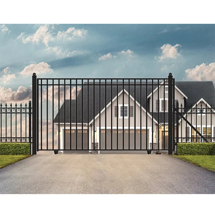 House villa latest arch steel main gates door designs photos catalogue modern beautiful iron pipe grill gate design