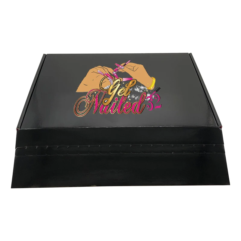 ASP Free design Wholesale extra large black custom paper corrugated shipping mailer box packaging extra large caja
